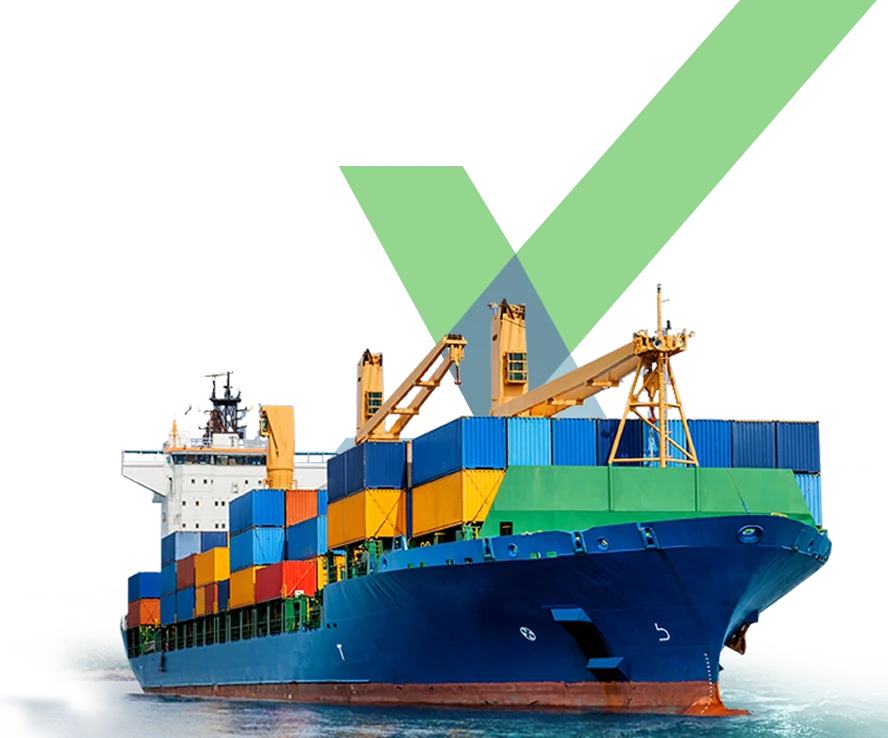 Cargo ship representing SwiftExim's precision logistics
